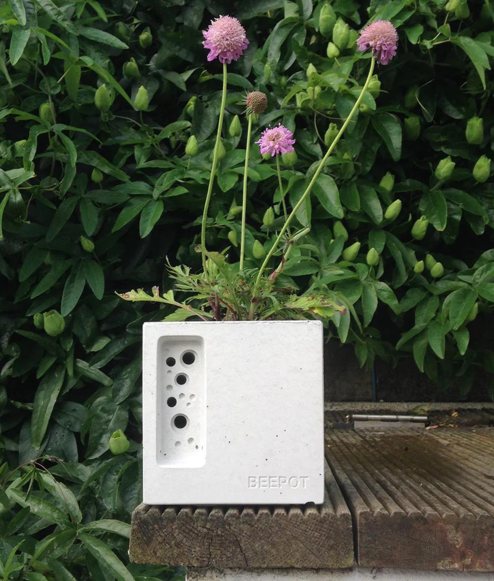 Bee brick planter