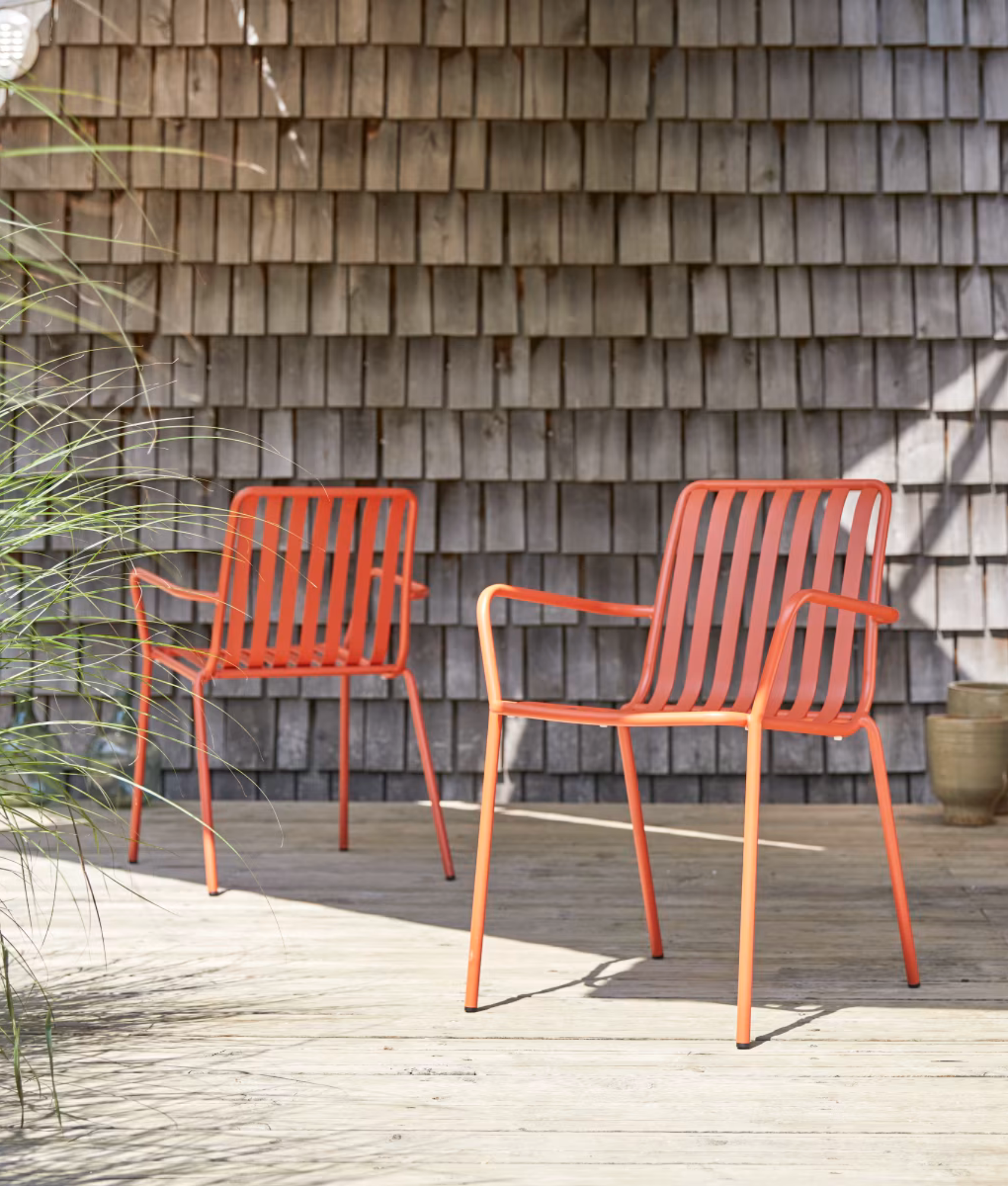 Orange garden chair